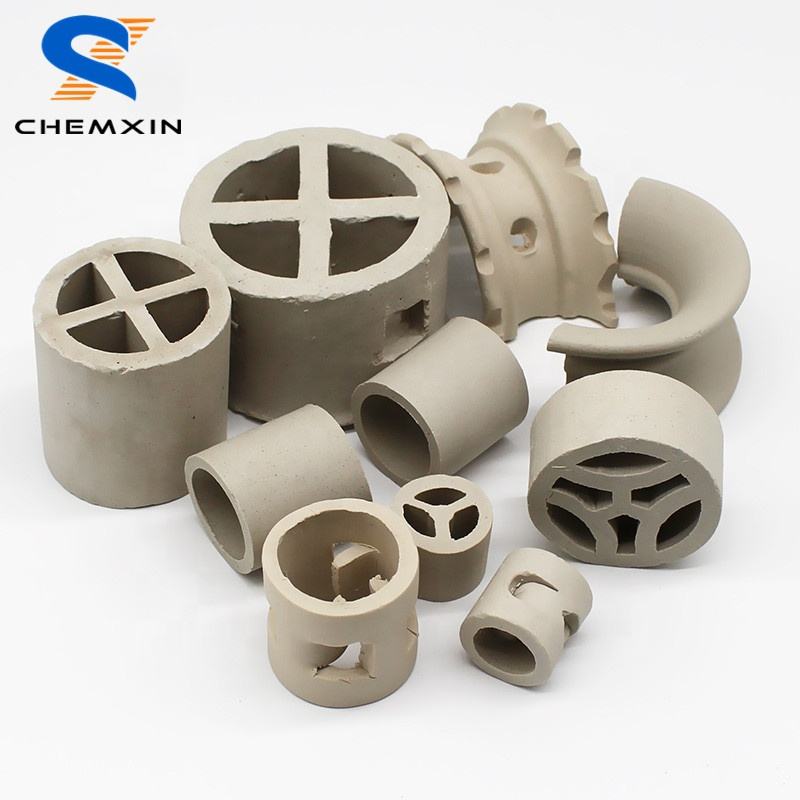 excellent acid resistance 16mm 25mm 38mm 50mm 70mm 80mm ceramic raschig ring tower packing