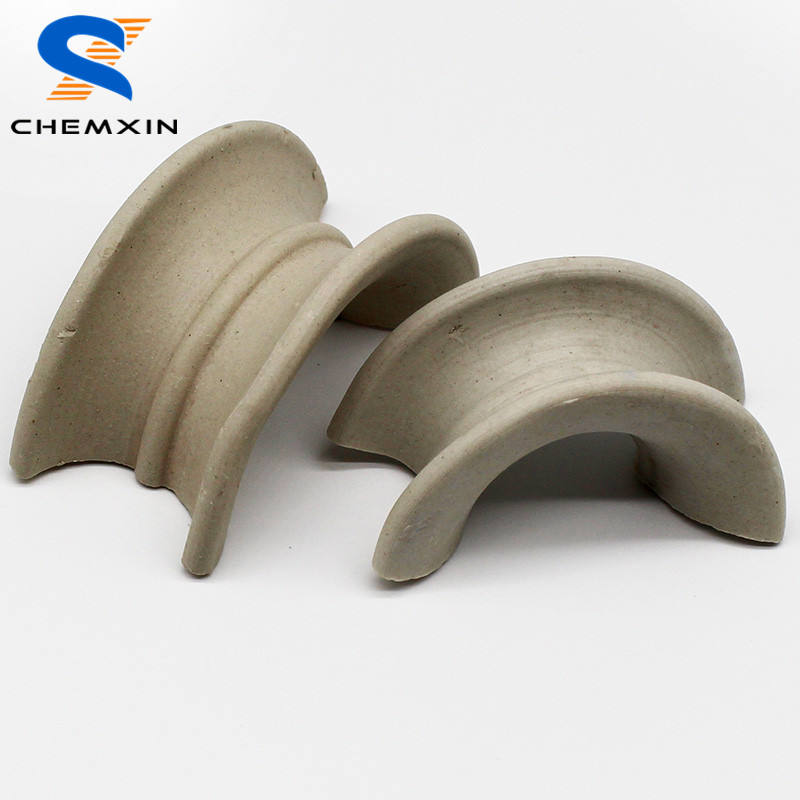 hot sale chemical random tower packing 25mm 50mm ceramic super intalox saddles ring for distillation column