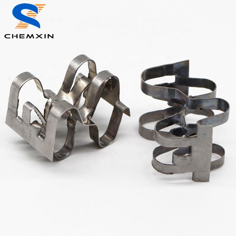 Chemical 15mm 25mm 40mm 50mm Stainless Steel Metal Super Raschig Rings For Tower Packing