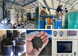 Carbon molecular sieves are used in the electronic components industry