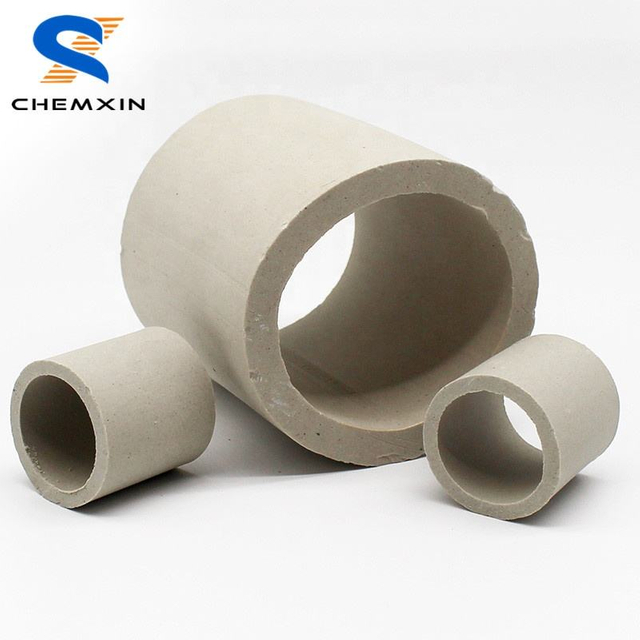 excellent acid resistance 16mm 25mm 38mm 50mm 70mm 80mm ceramic raschig ring tower packing