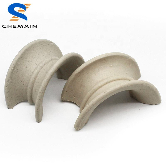 Chemxin chemical random tower packing 12-76MM ceramic intalox saddles ring for sulphuric acid plant